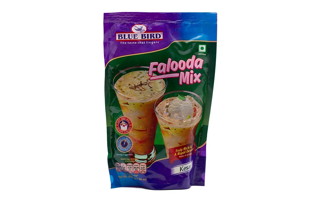 Blue Bird Falooda Mix, Kesar    Pack  200 grams